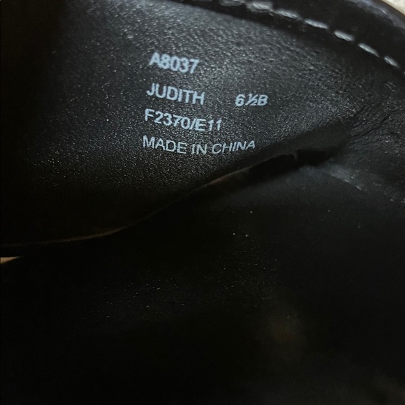 Coach Judith Black Patent Leather Cork Wedge Sandals - Picture 12 of 12